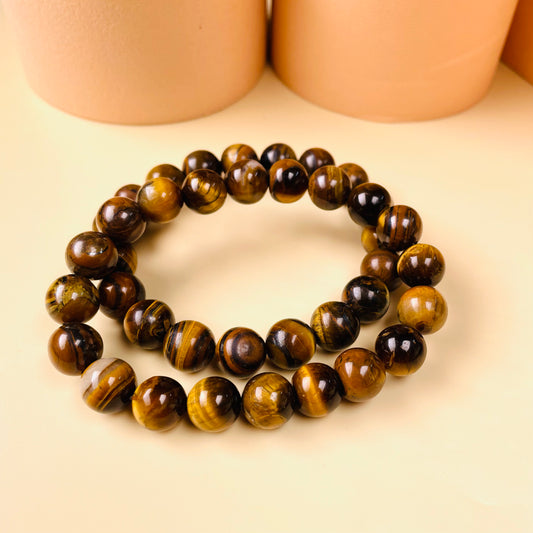 The Tiger Eye Elastic Bead Set