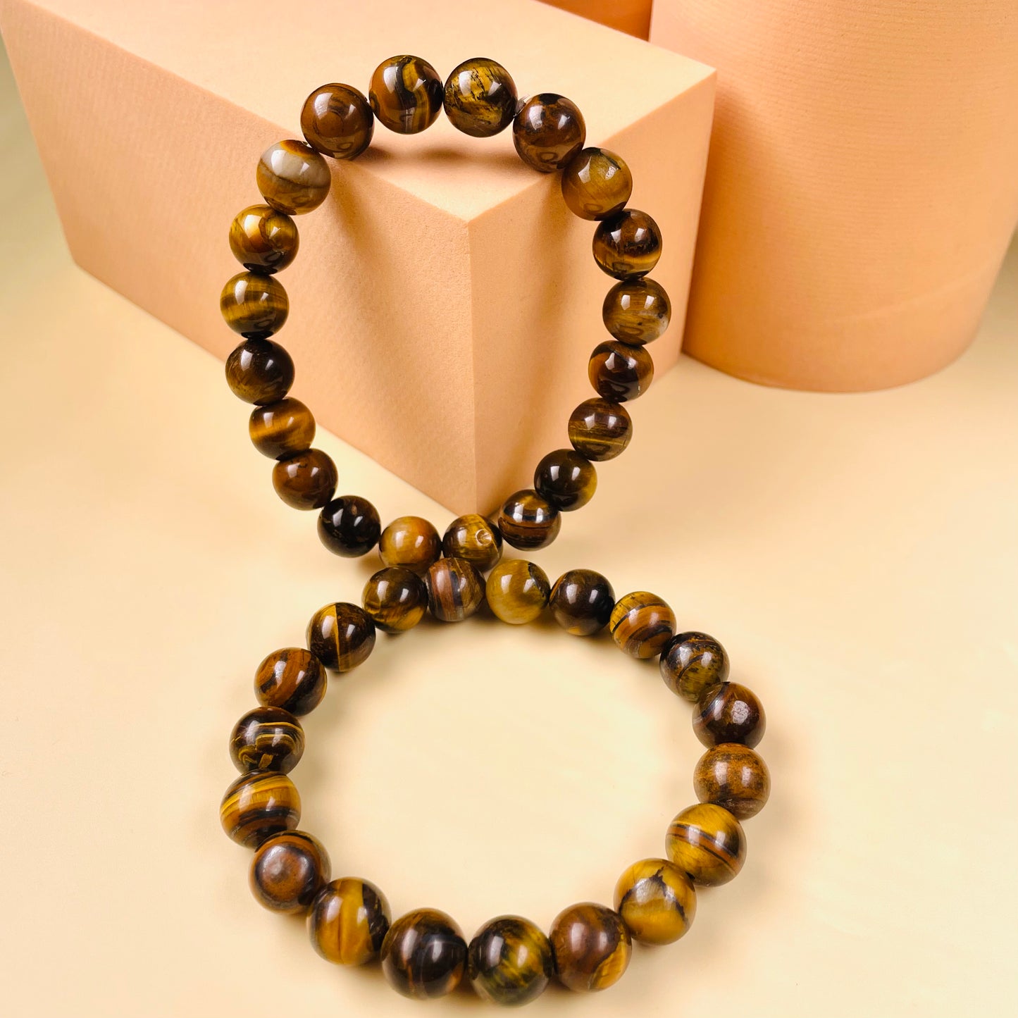 The Tiger Eye Elastic Bead Set